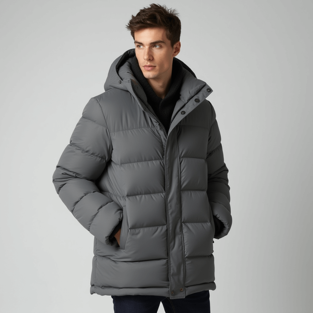 Style by Walker | Leisure Luxe Puffer Jacket – Grey