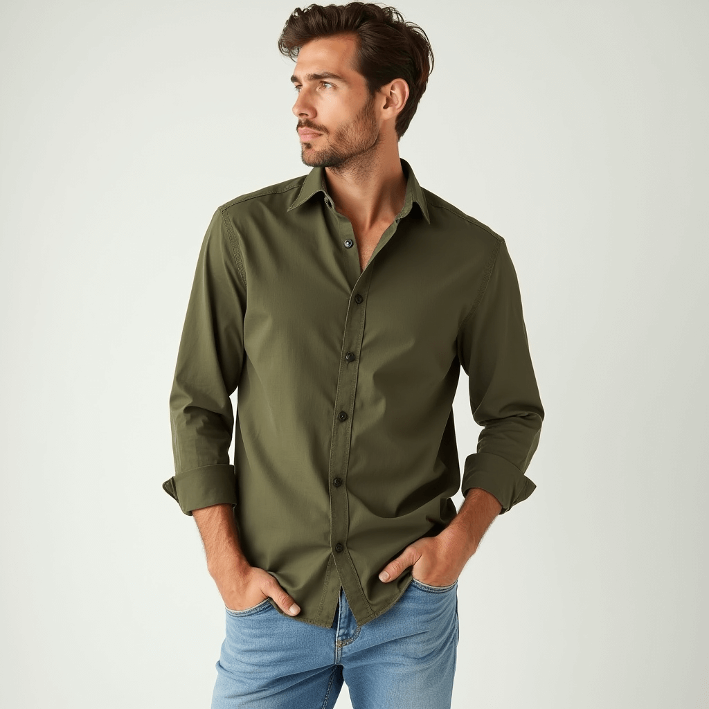 Style by Walker | Highland Utility Stretch Shirt – Green