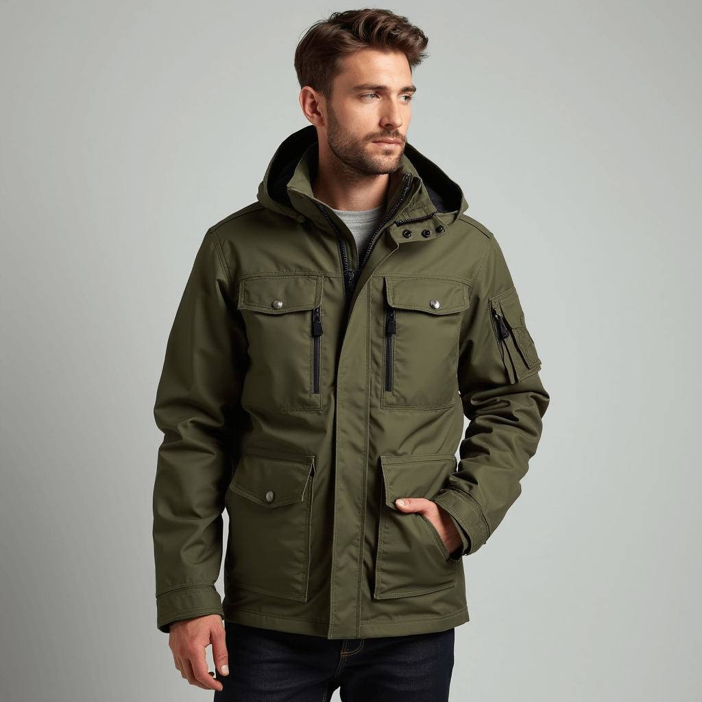 Style by Walker | Winter Shield Hooded Zip Jacket – Green